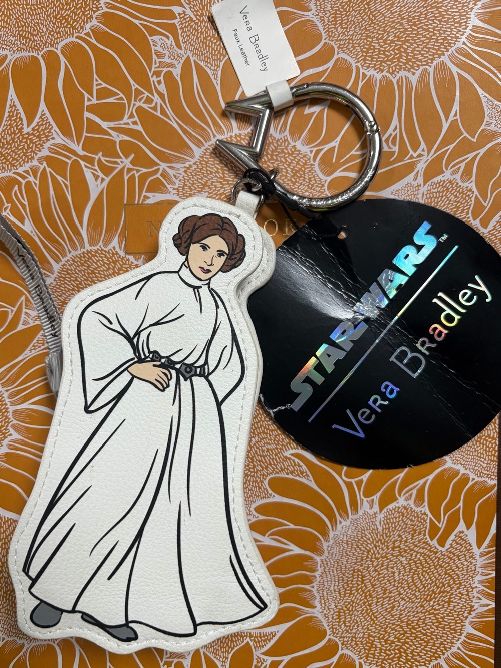 Star Wars X Vera Bradley Princess Leia Bag Charm Coin Purse Keychain 💫 NWT